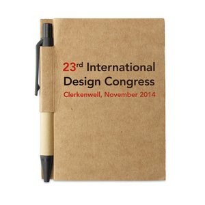 Recycled notebook with pen — CARTOPAD
