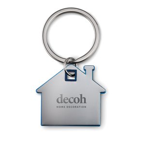 House shape plastic key ring — IMBA - Back View