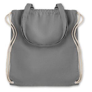 220gr/m² canvas 2 function bag — MOIRA - Back View