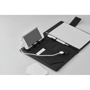 A5 folder with power bank — POWERNOTY