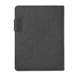 A5 folder with power bank — POWERNOTY - Back View