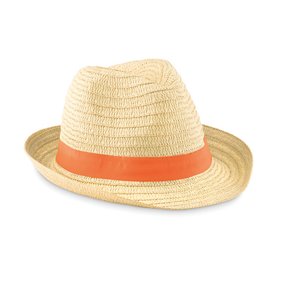 Paper straw hat — BOOGIE - Back View