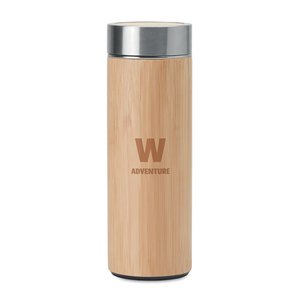 Double wall bamboo flask 400ml — BATUMI