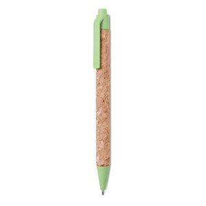 Cork/ Wheat Straw/ABS ball pen — MONTADO - Back View
