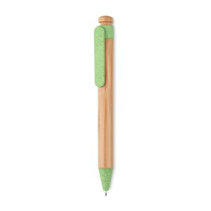Bamboo/Wheat-Straw ABS ball pen — TOYAMA - Back View