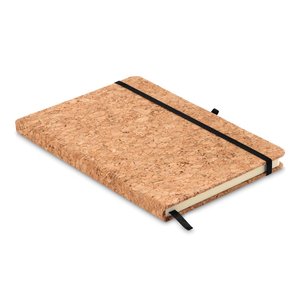 A5 cork notebook 96 lined — SUBER - Back View