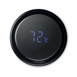 Bottle with touch thermometer