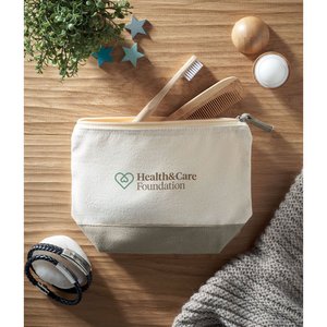 Bicolour cotton cosmetic bag — KLEUREN