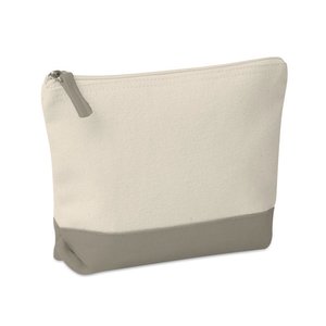 Bicolour cotton cosmetic bag — KLEUREN