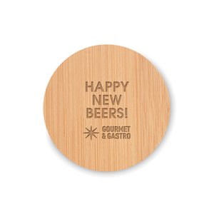 Bamboo bottle opener/ coaster — DAKAI
