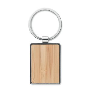 Rectangular key ring bamboo