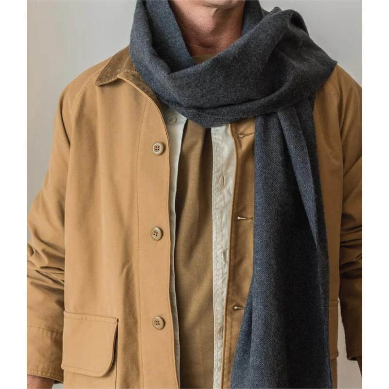 Santhome Premium Wool Herringbone Scarf in Gift Box
