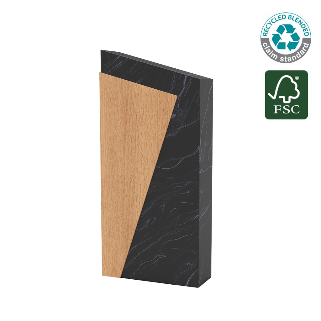 Waste-to-Wins® Recycled Award - Black Swirl