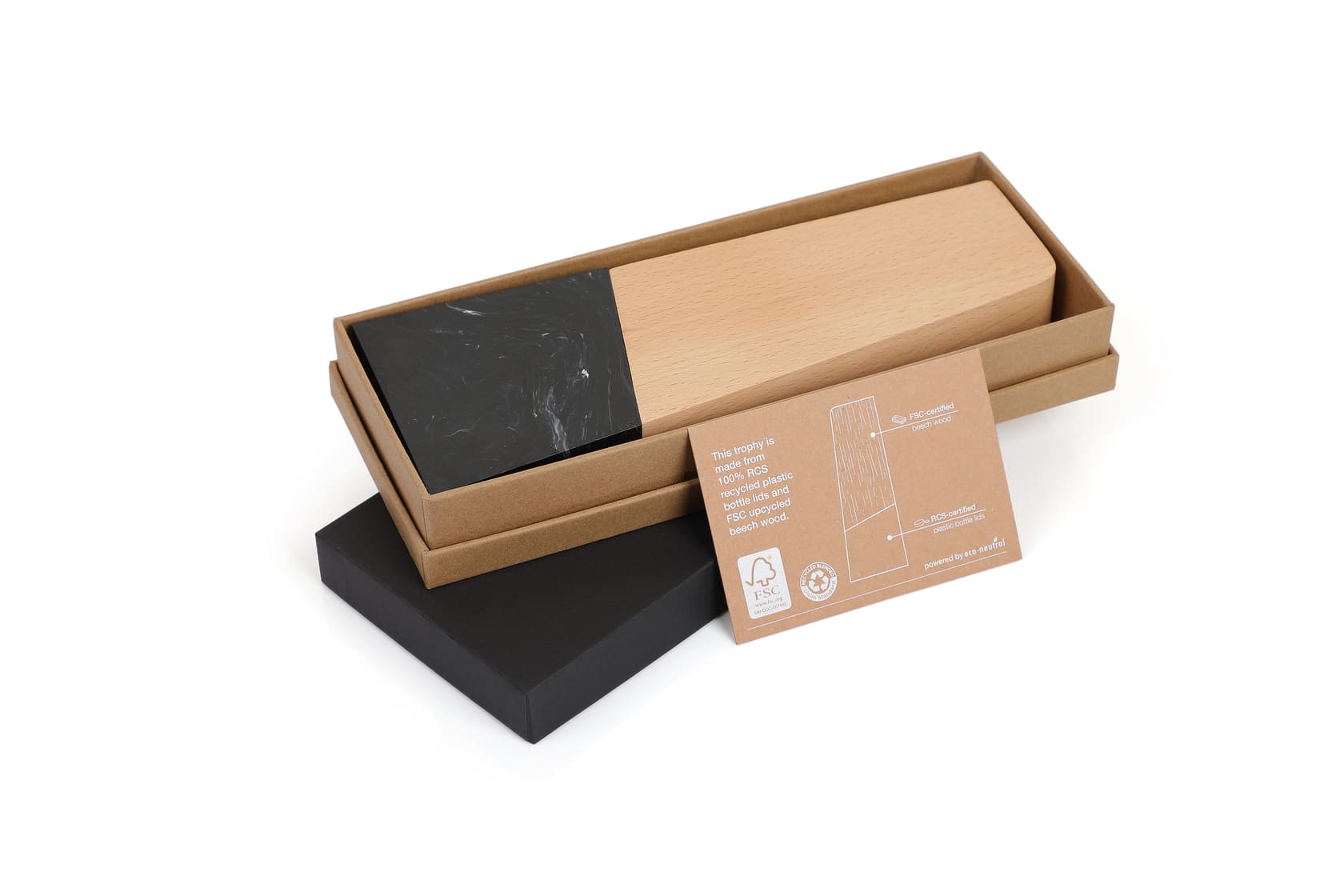 Waste-to-Wins® Recycled Award - Black Swirl