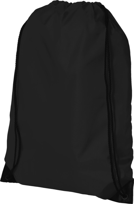 Giftology 210D Polyster Drawstring Bag - Black