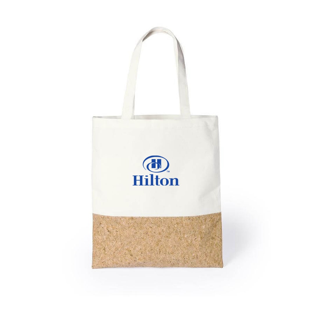 eco-neutral Recycled Cotton/Cork Shopping Bag