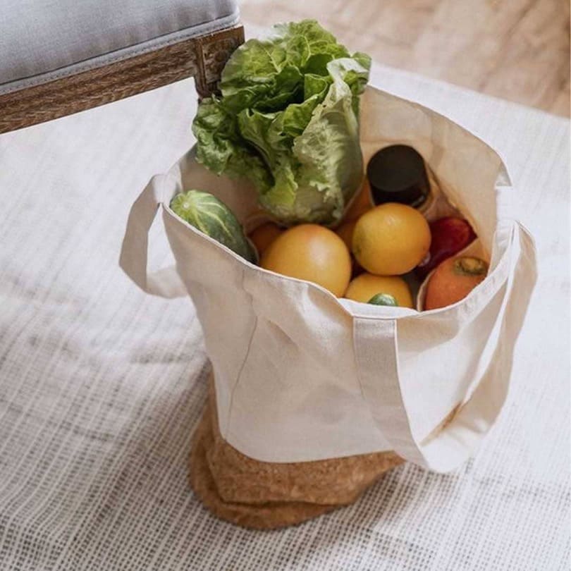 eco-neutral Recycled Cotton/Cork Shopping Bag