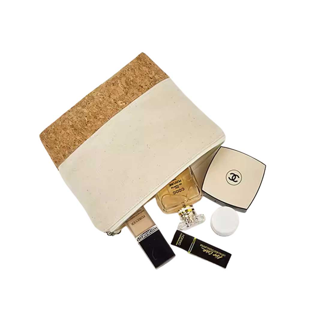 eco-neutral Recycled Cotton/Cork Pouch
