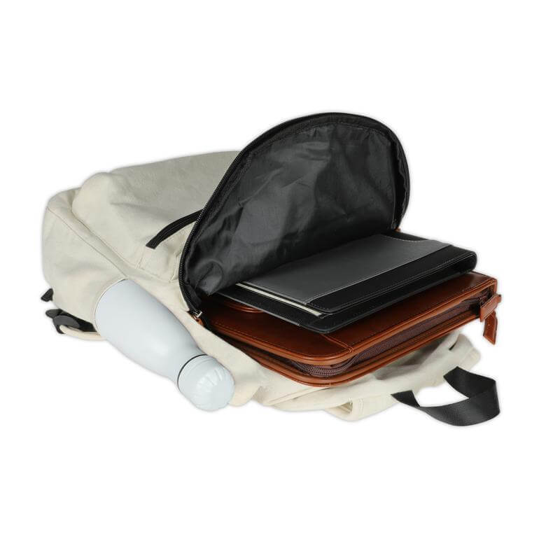 Giftology Canvas Backpack - Beige/Tan