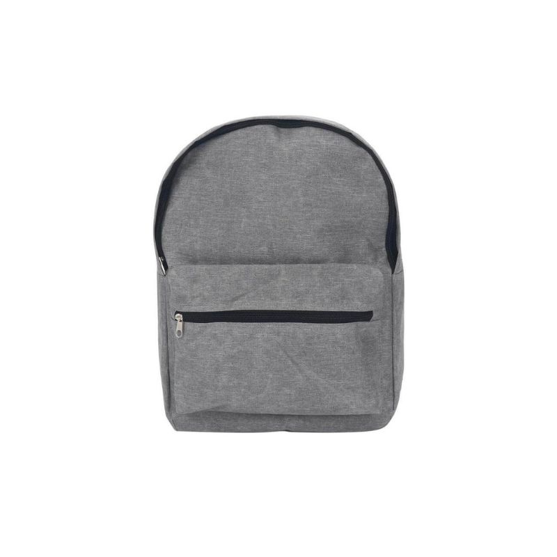 Promotional 15" 300D Polyester Backpack - Grey