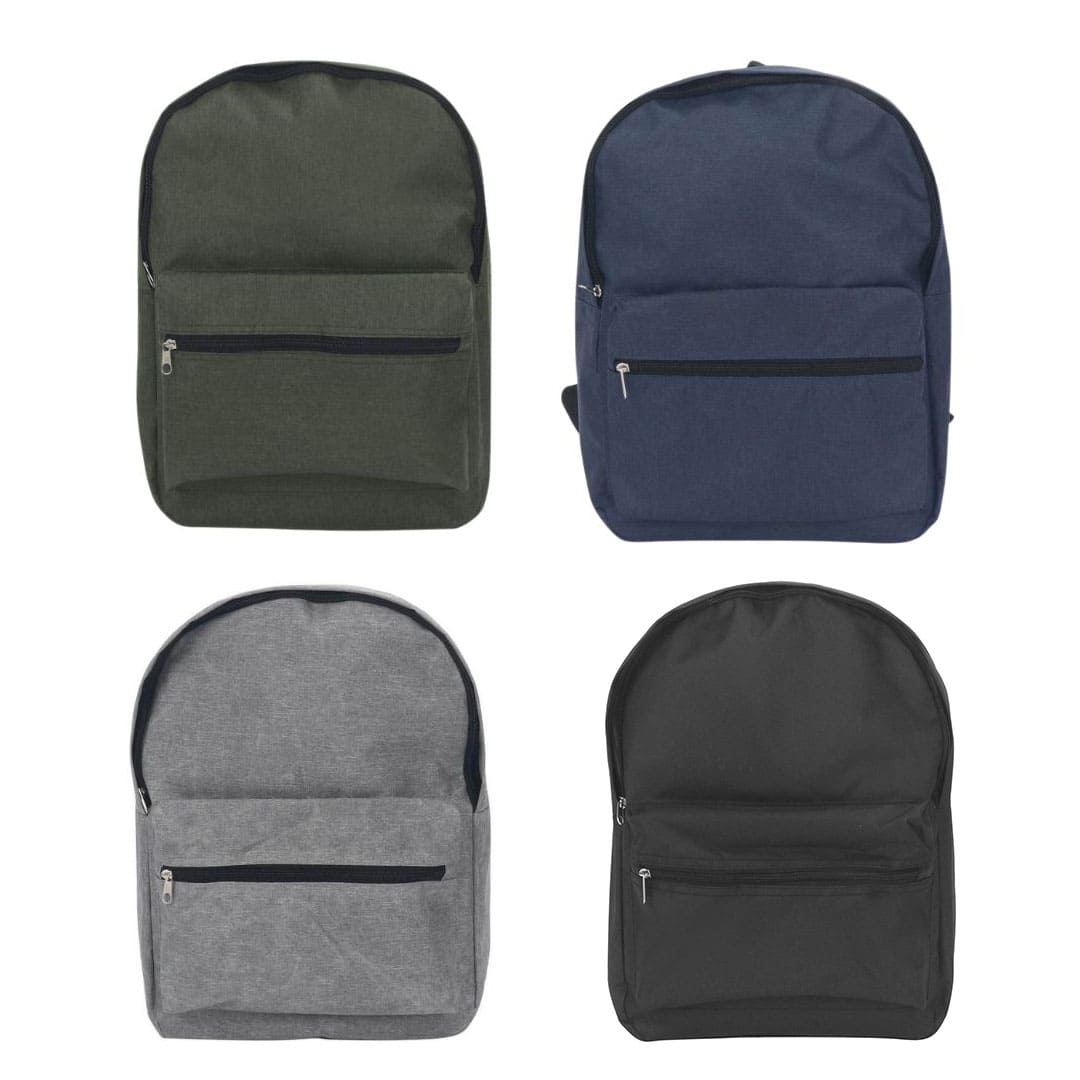 Promotional 15" 300D Polyester Backpack - Navy Blue