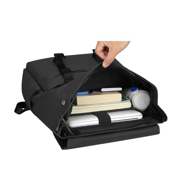 Giftology 17" Rolltop Backpack - Black
