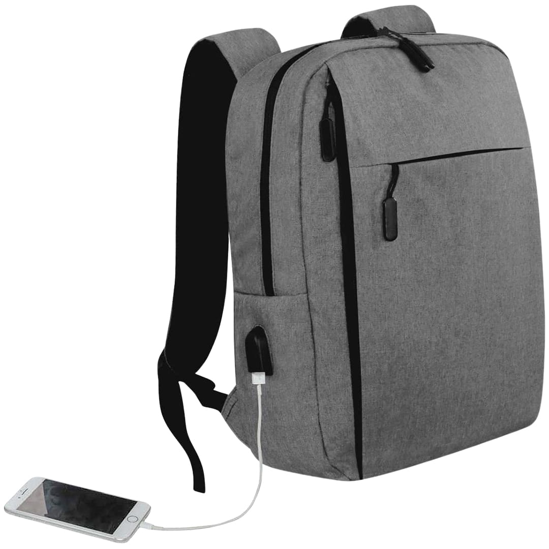 Giftology Laptop Backpack 12L - Grey (Anti-bacterial)