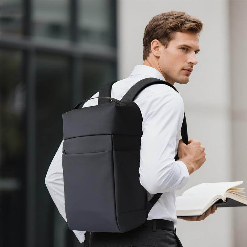 Santhome Deluxe 15.6" Laptop Backpack - Black