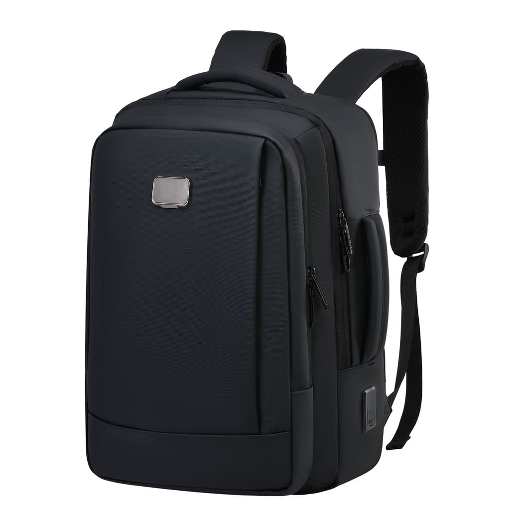 Santhome Expandable 17" Business Backpack - Black