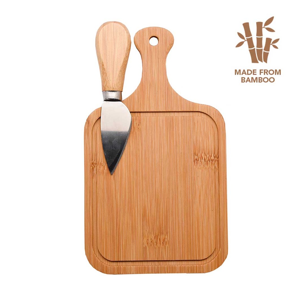 eco-neutral® Bamboo Cutting Board with Knife
