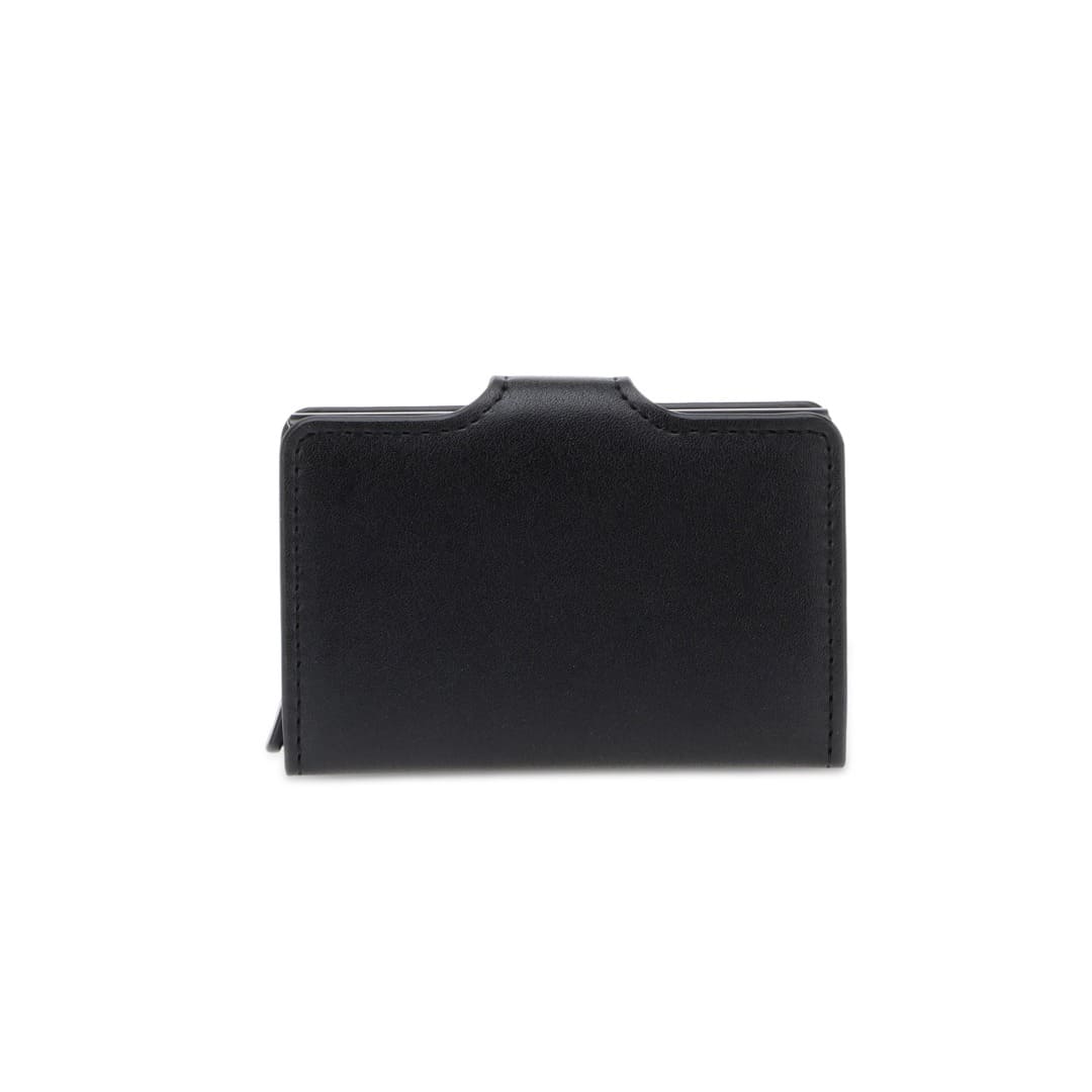 RFID PU Slim Cardholder Wallet - Black
