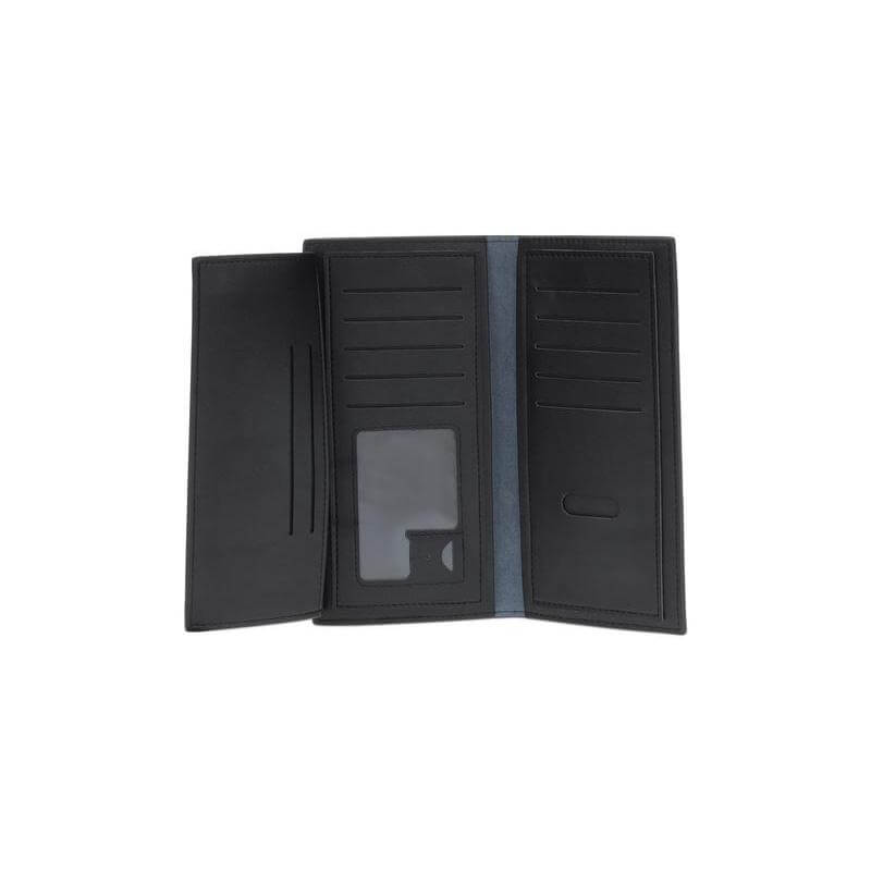 PU Suit Coat Wallet - Black