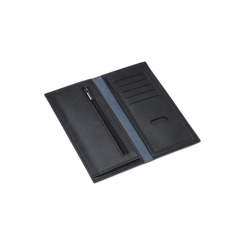 PU Suit Coat Wallet - Black