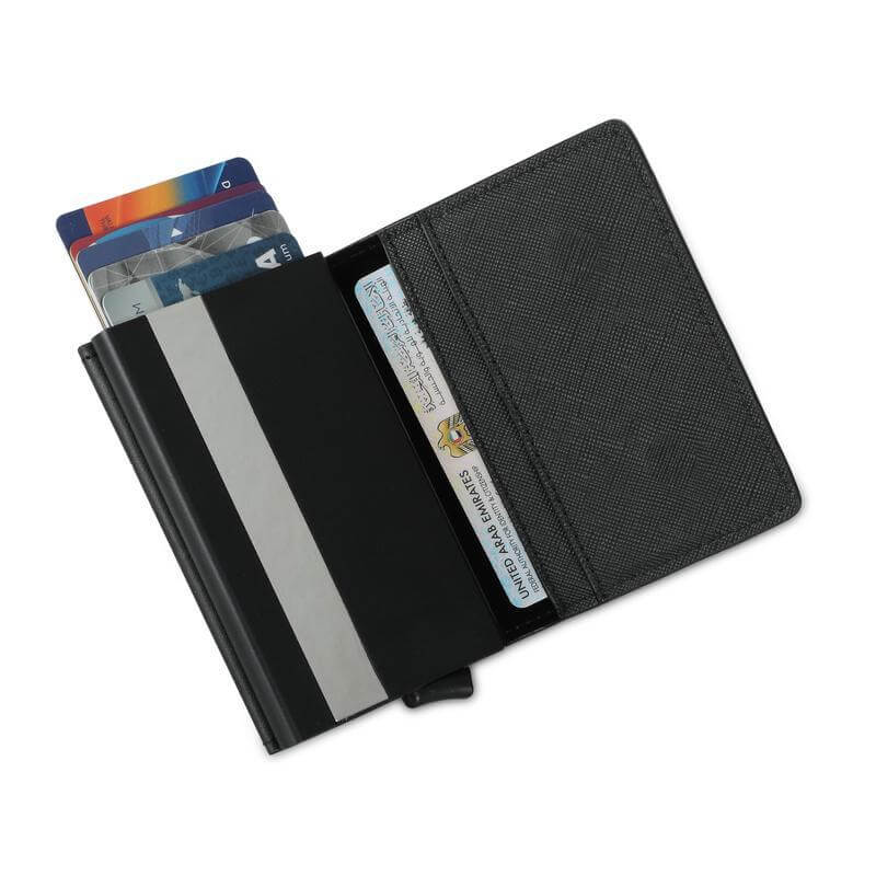 SANTHOME RFID Sliding Card Holder - Black