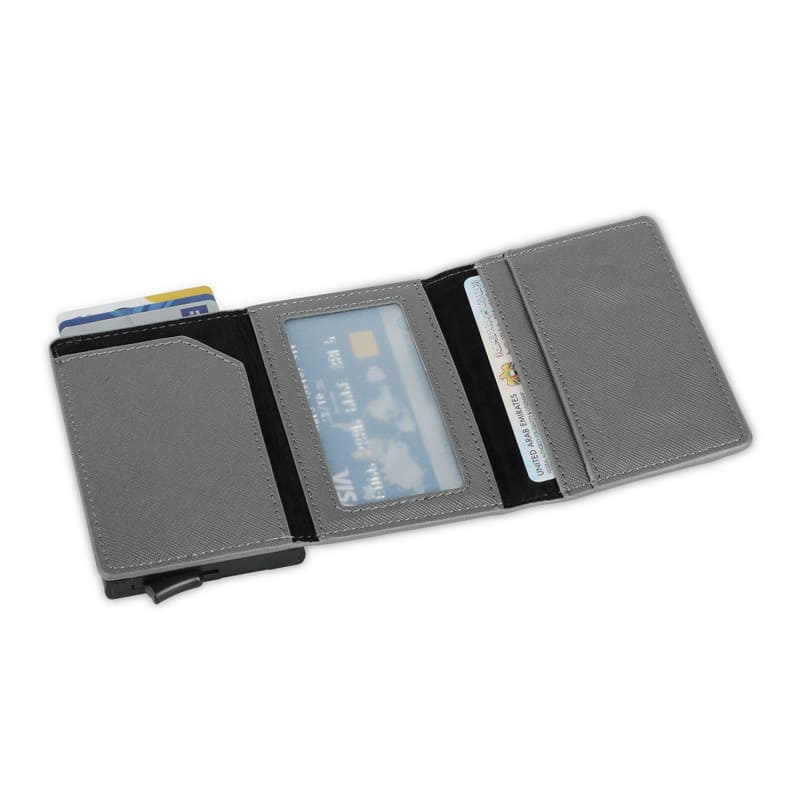 SANTHOME RFID Sliding Card Holder - Dark Grey