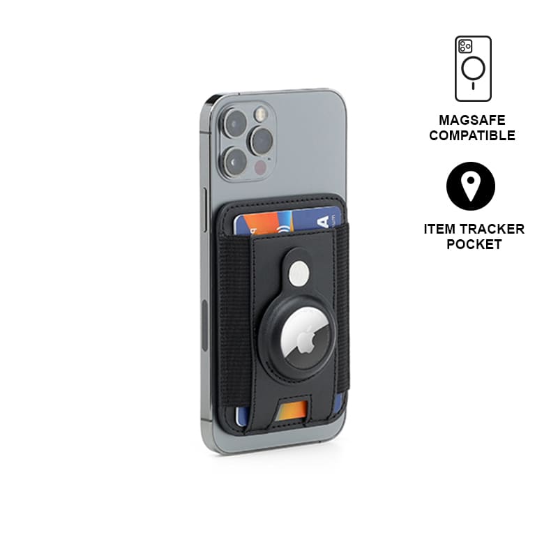 Santhome® Magnetic Phone Cardholder with Santhome Tag Pocket - Black
