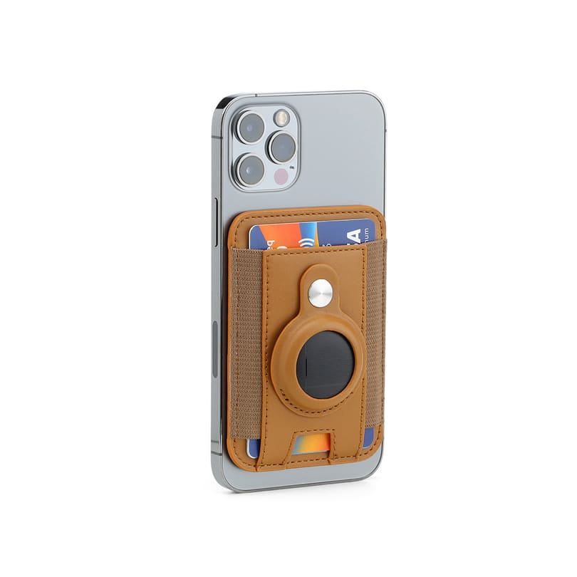 Santhome® Magnetic Phone Cardholder with Santhome Tag Pocket - Tan