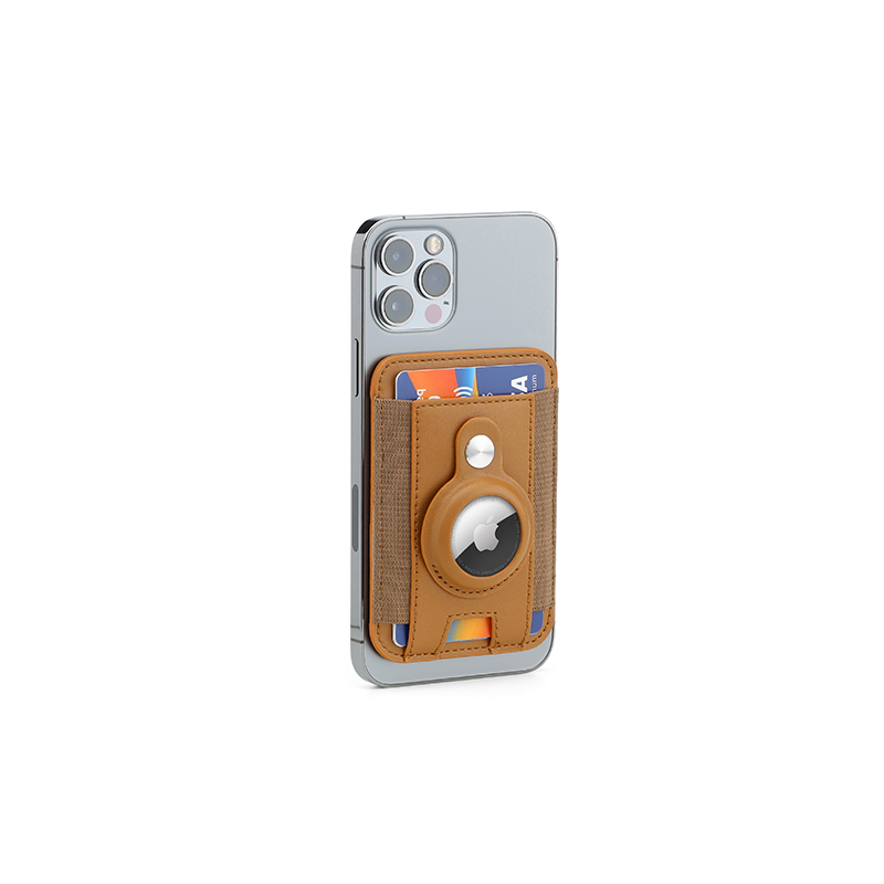 Santhome® Magnetic Phone Cardholder with Santhome Tag Pocket - Tan