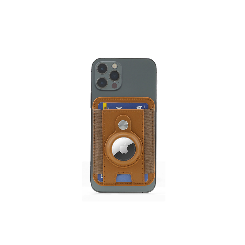 Santhome® Magnetic Phone Cardholder with Santhome Tag Pocket - Tan