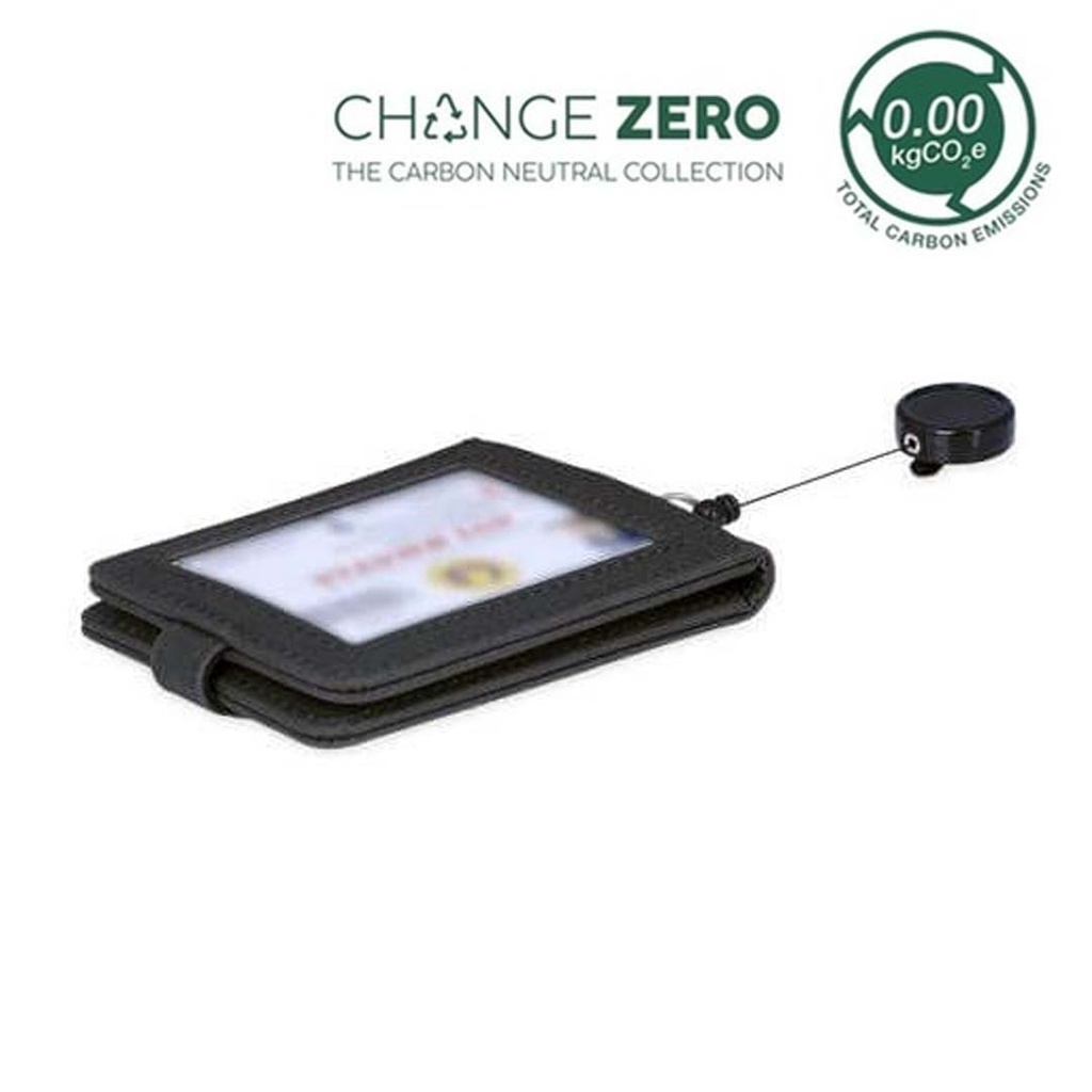 Santhome ID Cardholder with Reel Badge - Black