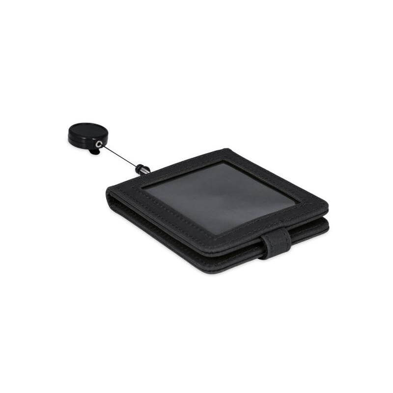 Santhome ID Cardholder with Reel Badge - Black