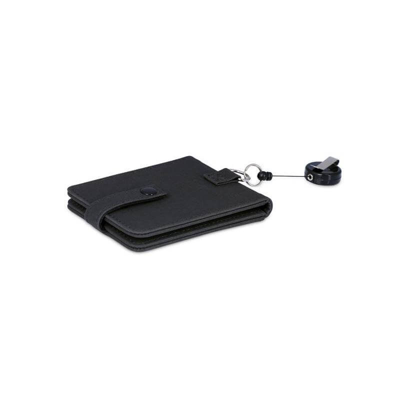 Santhome ID Cardholder with Reel Badge - Black