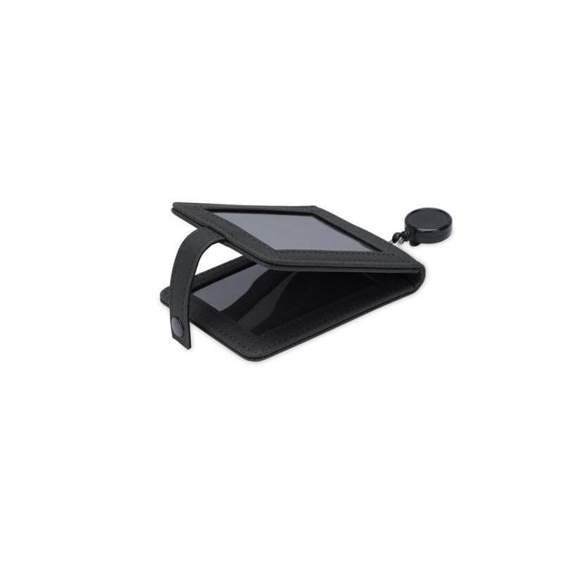 Santhome ID Cardholder with Reel Badge - Black