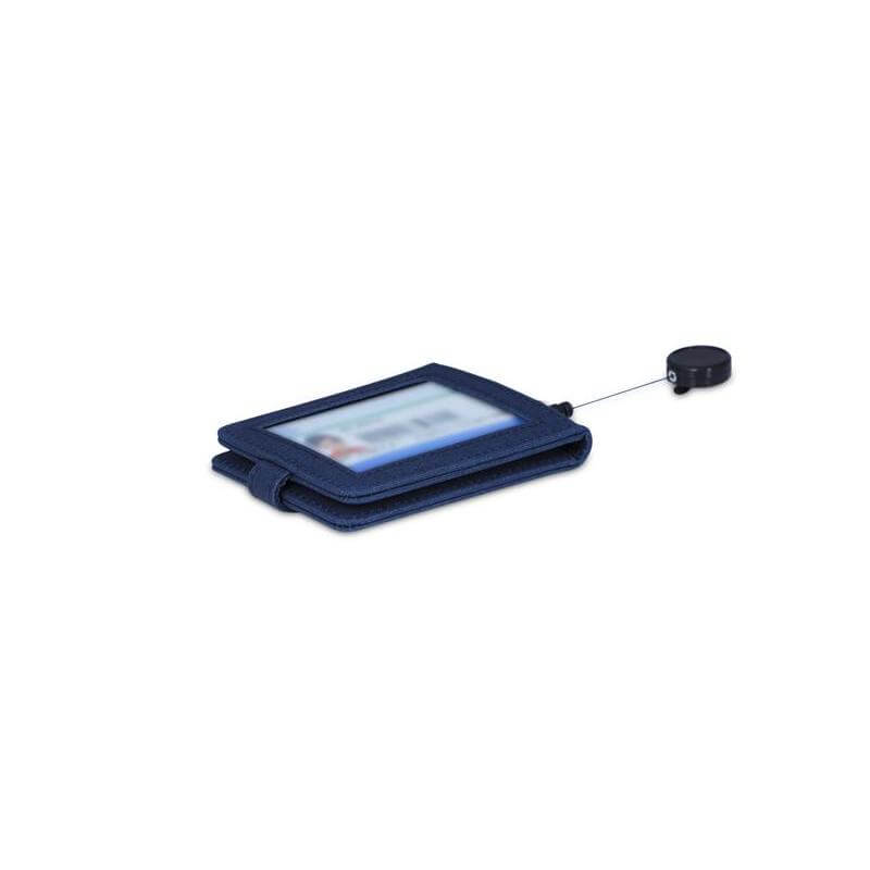 Santhome ID Cardholder with Reel Badge - Navy Blue