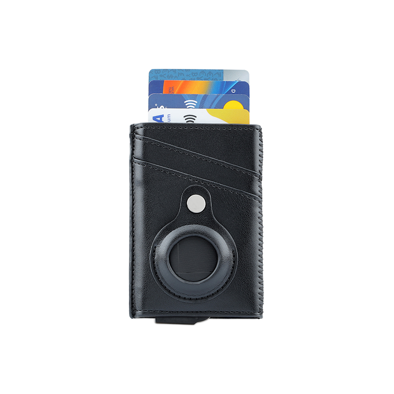 Santhome® PU Card Holder with Santhome Tag pocket - Black