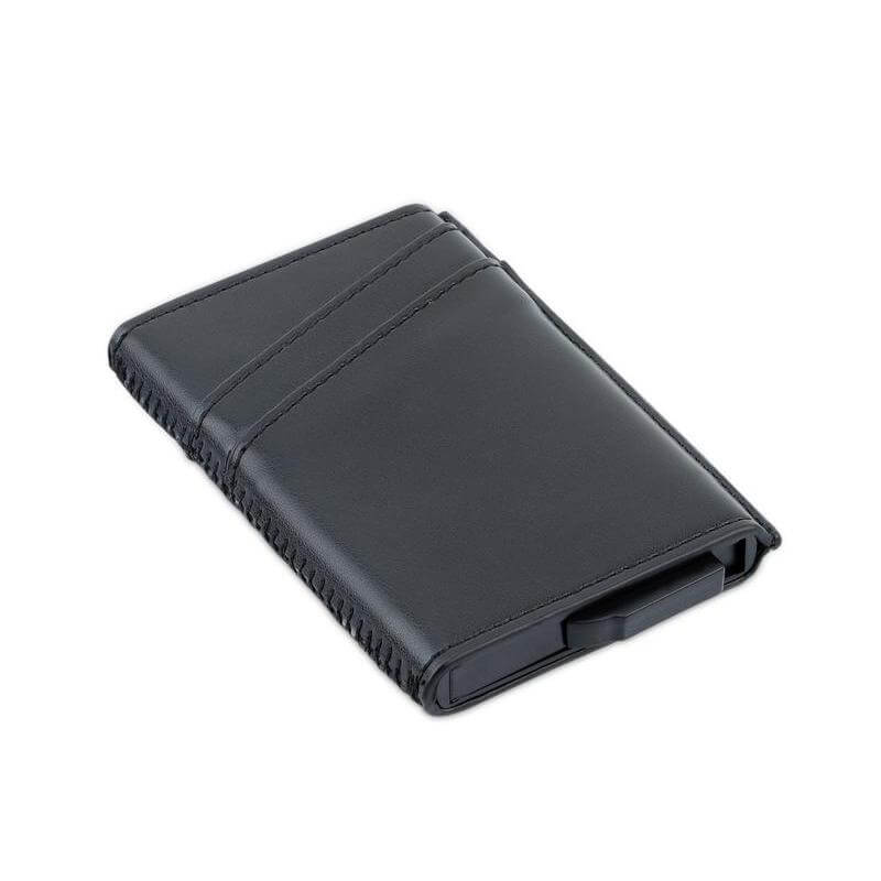 Santhome® PU Card Holder with Santhome Tag pocket - Black