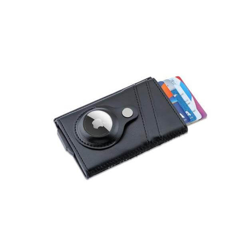 Santhome® PU Card Holder with Santhome Tag pocket - Black