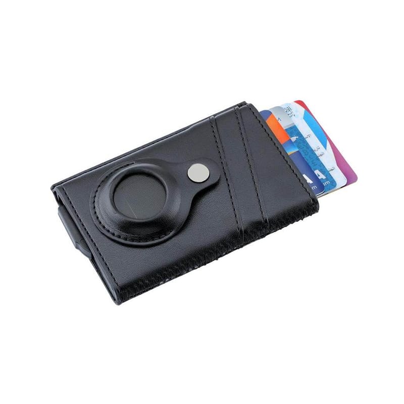 Santhome® PU Card Holder with Santhome Tag pocket - Black
