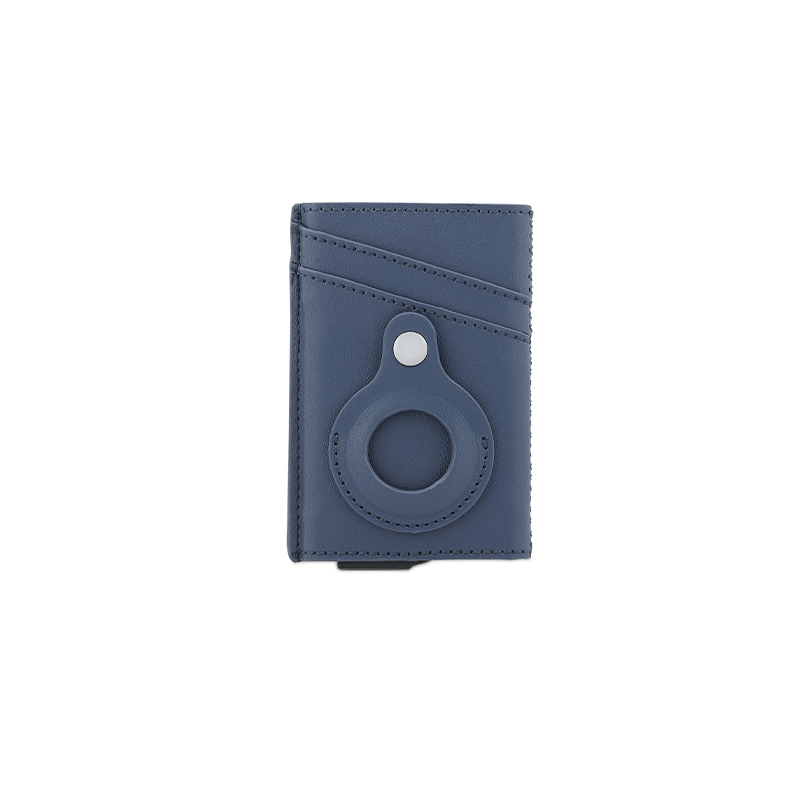 Santhome® PU Card Holder with Santhome Tag pocket - Navy Blue