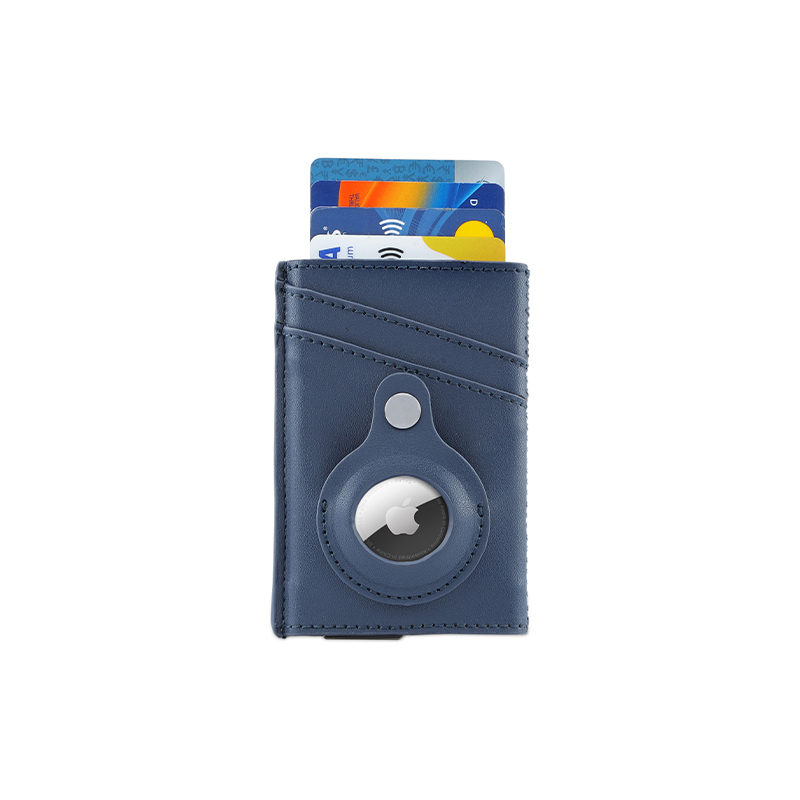 Santhome® PU Card Holder with Santhome Tag pocket - Navy Blue